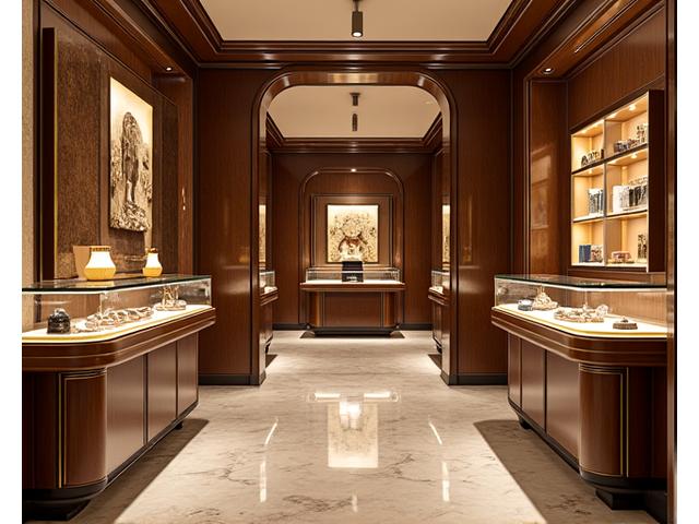 Aménagement intérieur d'une boutique de luxe rue Saint-Honoré